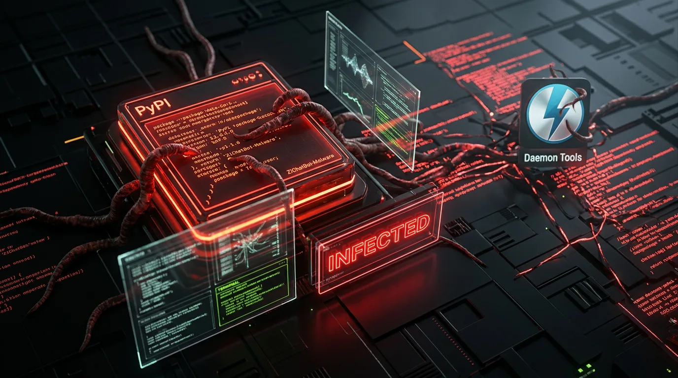 Supply-Chain-Malware in PyPI und Daemon Tools — DACH-Firmen im Visier