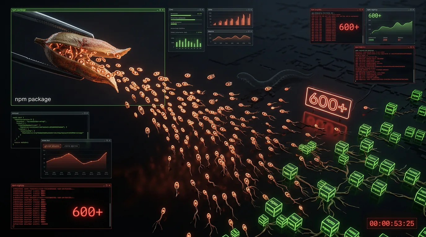 Shai-Hulud-Klone überfluten npm — 600+ Pakete kompromittiert