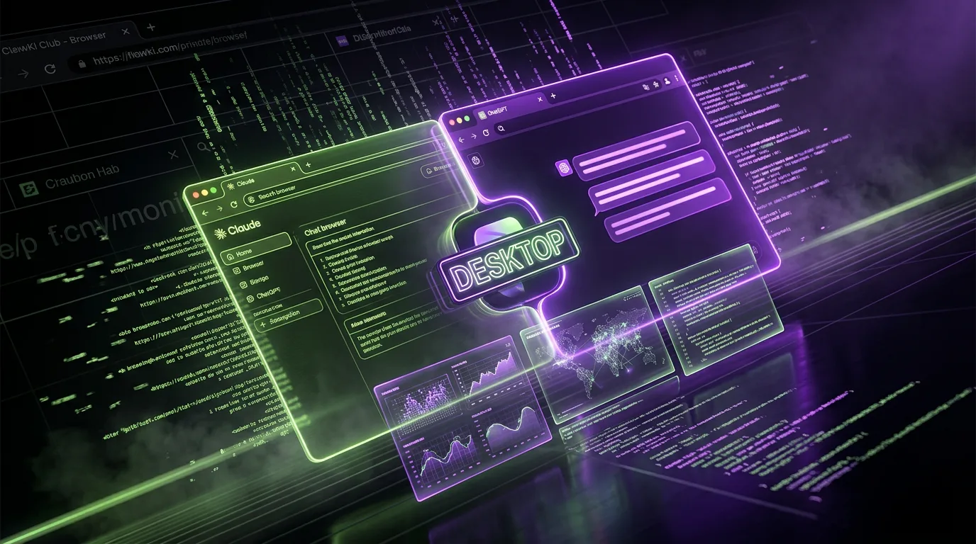 Claude und ChatGPT: KI-Browser ziehen in Desktop-Apps um
