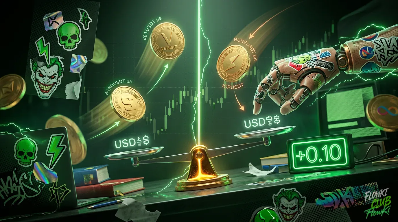 8. August: 4 Trades geschlossen (2 Gewinne, 2 Verluste, +0,10 USD), 6 Positionen offen